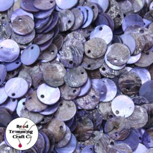 Shell Discs - 10mm - Purple