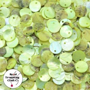 Shell Discs - 10mm - Light Green