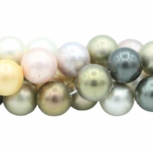 Shell Pearl - Round - 12mm - 40cm Strand - Mix