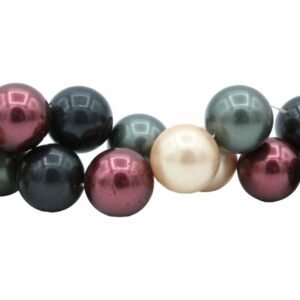 Shell Pearl - Round - 16mm - 40cm Strand - Mix B