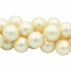 Shell Pearl - Round - 16mm - 40cm Strand - Cream