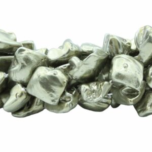Shell Pearl - River Nugget - 20mm - 38cm Strand - Olive