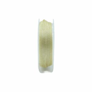 Metallic Tubular Mesh - 13mm - Light Gold - Price Per Meter