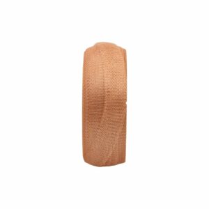 Metallic Tubular Mesh - 13mm - Peach - Price Per Meter