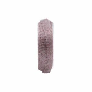 Metallic Tubular Mesh - 13mm - Vintage Rose - Price Per Meter