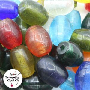 Oval Glass Bead Mix - 25mm - 500 grams