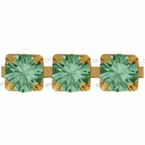 Swarovski Cupchain - 3mm - Erinite / No Plating - Price per centimeter