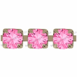 Cupchain - 3mm - Rose / Antique Silver - Price per centimeter - Czech