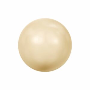 Swarovski 5818 – Round - Half Drilled - 10mm - Gold