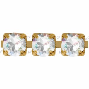 Swarovski Cupchain - 4mm - AB / No Plating - Price per centimeter