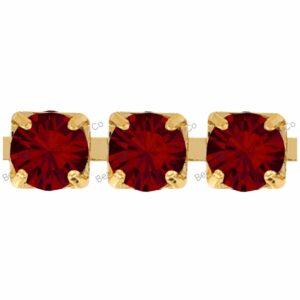 Swarovski Cupchain - 4mm - Siam / Gold - Price per centimeter