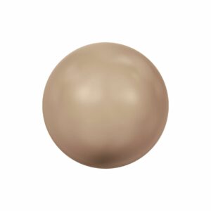 Swarovski 5817 – Pearl Cabochon - Half Drilled - 10mm - Brown