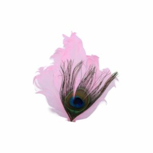 Feather - Fancy Hackle Pad - Peacock Eye – 150mm - Pink