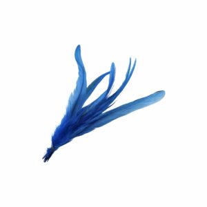 Feather - Variegated Cocktail Feather Bunch - 20cm - Blue