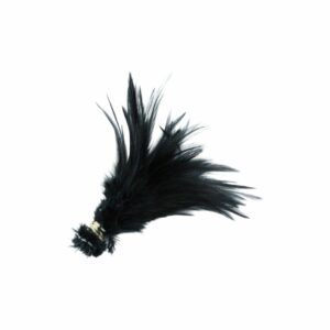 Feather - Tiger Tuft Bunch - 12cm - Black