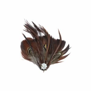 Feather - Fancy Hackle Pad - Crystal – 120mm - Brown