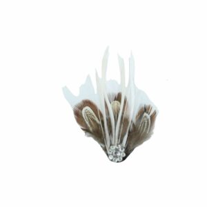 Feather - Fancy Hackle Pad - Crystal – 120mm - White