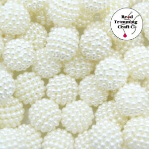 Plastic Cluster Pearl - Round – 12mm