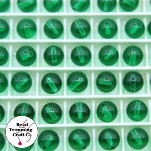 Swarovski 5098 – Round Globe Bead - Half Drilled - 6mm - Light Emerald