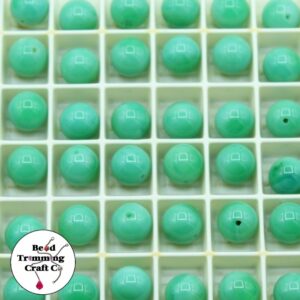 Swarovski 5098 – Round Globe Bead - Half Drilled - 6mm - Jade