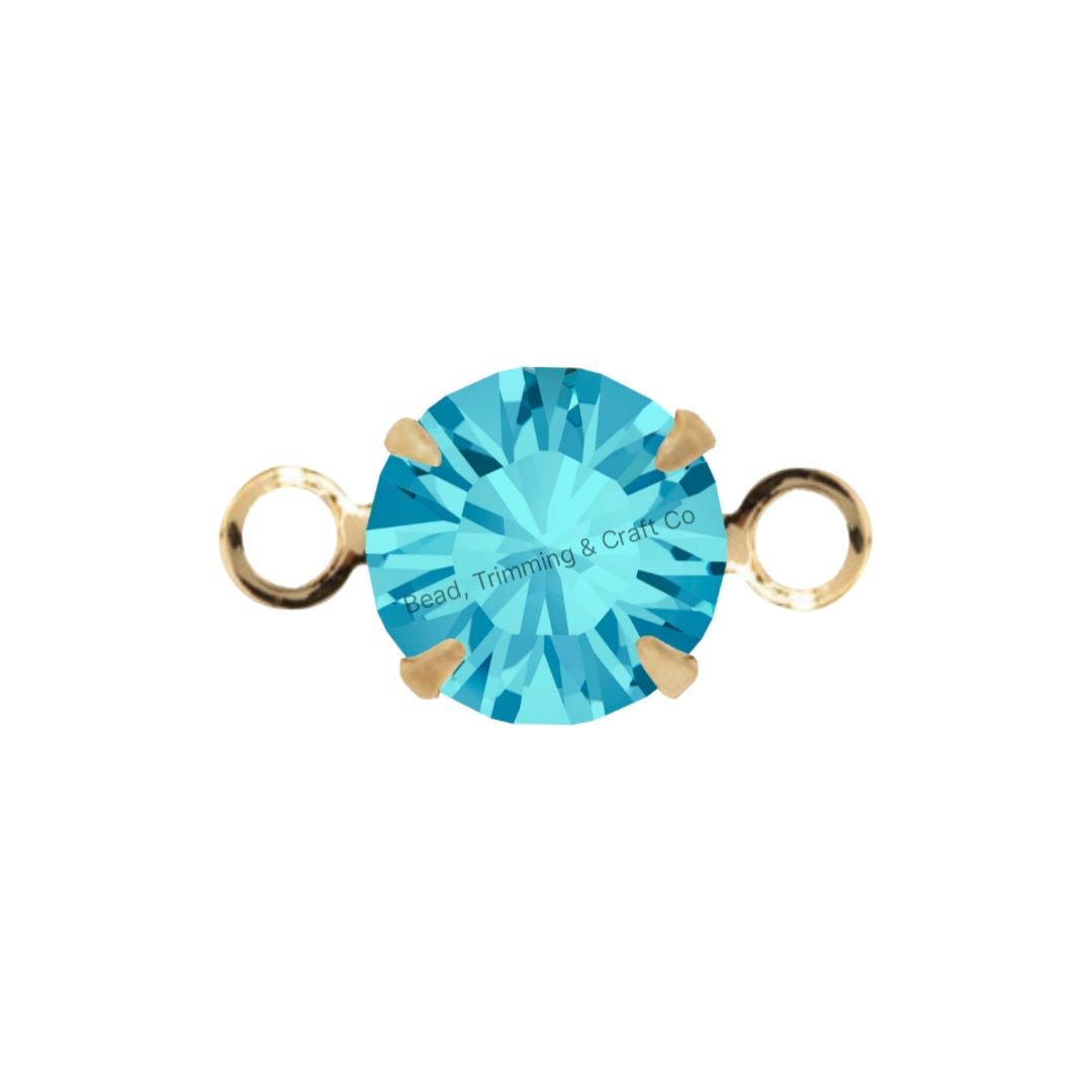 Swarovski Setting - Round - 3.5mm - No Plating / Crystal