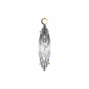 Swarovski Setting - Navette - 11mm - No Plating / Crystal
