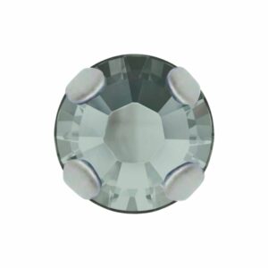Swarovski Rosemonte – Round – 4mm - Silver / Black Diamond