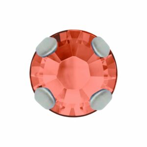 Swarovski Rosemonte – Round – 4mm - Silver / Padparadscha