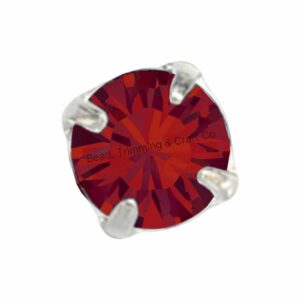 Swarovski Chaton – Round – SS17 – 4mm - Silver / Siam