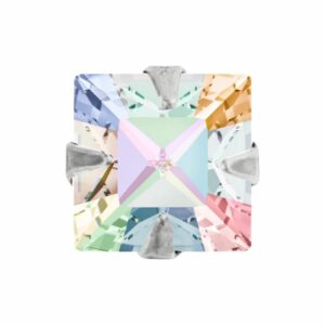 Swarovski Chaton – Square – 6mm - Rhodium / AB
