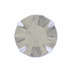 Swarovski Chaton - Round - NO HOLES - 3mm - Sterling Silver / Crystal - SECONDS - 100 pieces