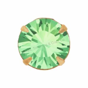 Swarovski Chaton - Round - NO HOLES - 3mm - Gold / Chrysolite