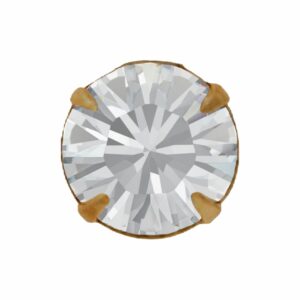 Swarovski Chaton - Round - NO HOLES - 6mm - No Plating / Crystal