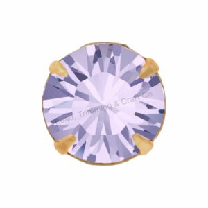 Swarovski Chaton - Round - NO HOLES - 3mm - Gold / Violet