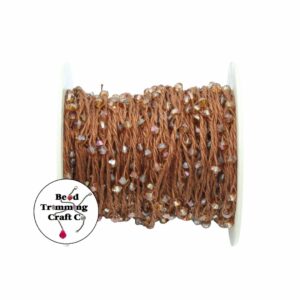 Swarovski Crystal Yarn - Copper - Price per centimeter