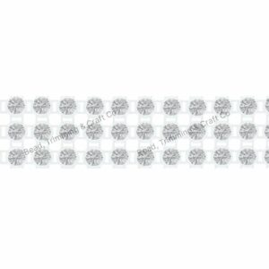 Swarovski Trimming - 3 Row - 18mm - Crystal / Clear / White - Price per centimeter