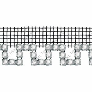Swarovski Fancy Trimming - 15mm - Crystal / Black - Price per centimeter