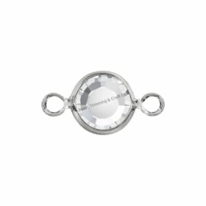 Swarovski Channel - Round - PP32 - 4.1mm - 2 Loop - Rhodium / Crystal