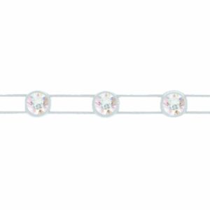 Swarovski Stretch Trimming - 1 Row - 3.2mm - AB / White - Price per centimeter