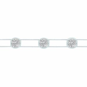 Swarovski Stretch Trimming - 1 Row - 3.2mm - Crystal / White - Price per centimeter