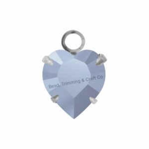 Swarovski Stone - Heart Setting - 11mm - Light Platinum / CAL