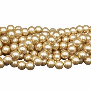 Pearl Bead - Glass - 4mm - Bronze - 40cm Strand