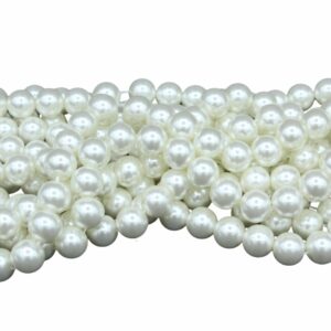 Pearl Bead - Glass - 10mm - Cream - 40cm Strand