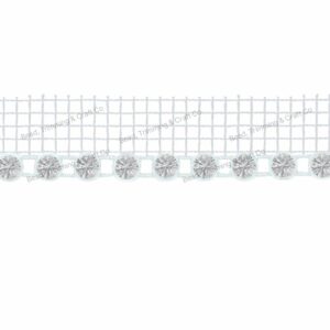 Swarovski Trimming - 1 Row / Net - 2.4mm - Crystal / White - Price per centimeter