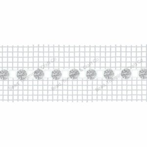 Swarovski Trimming - 1 Row / Net - 3.4mm - Crystal / Clear / White - Price per centimeter
