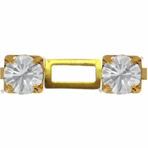 Swarovski Skip Cupchain - 3.2mm - Crystal / No Plating - Price per centimeter