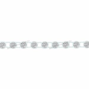 Swarovski Trimming - 1 Row - 2.4mm - Crystal / White - Price per centimeter