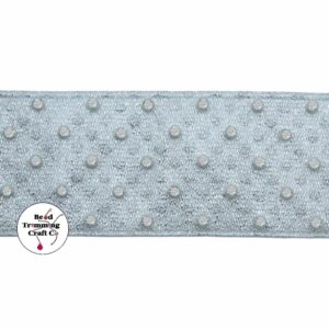 Swarovski Stretch Banding - 50mm - Crystal / Silver - Price per centimeter