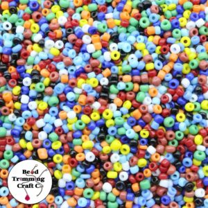 Seed Bead - 6/0 - Mix Colour - Price Per Gram