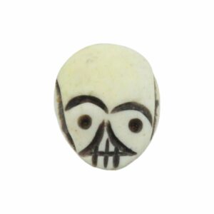 Bone Bead - Flat Skull - 24 x 18mm